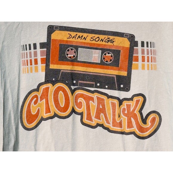 NATION 10 C10TALK CASSETTE Short Sleeve T-Shirt XL - Picture 2 of 5